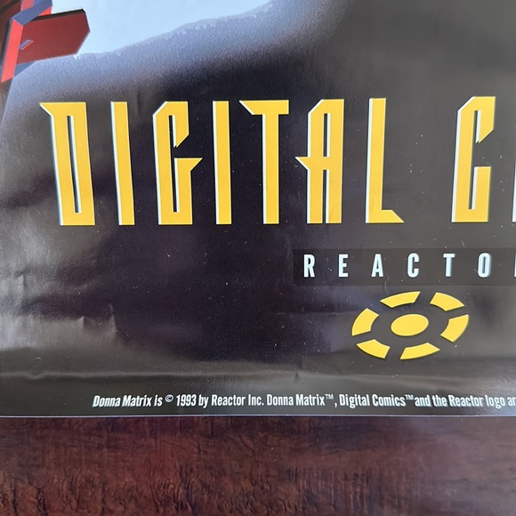 RARE Donna Matrix poster (1993) 22” x 34” Reactor Digital Comics - Picture 2 of 3